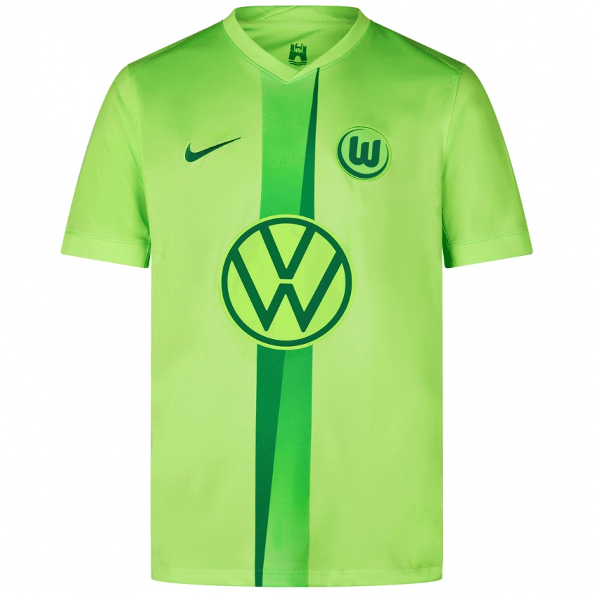 Criança Camisola Juri Kirchmayr #1 Verde Fluorescente Principal 2024/25 Camisa