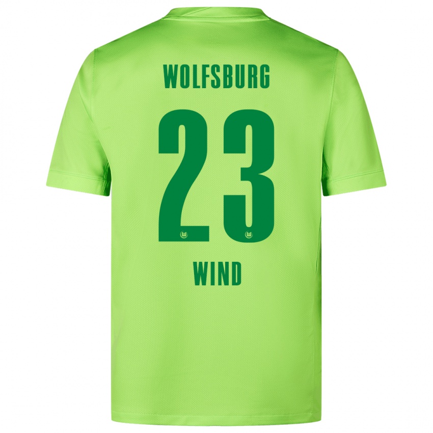 Criança Camisola Jonas Wind #23 Verde Fluorescente Principal 2024/25 Camisa