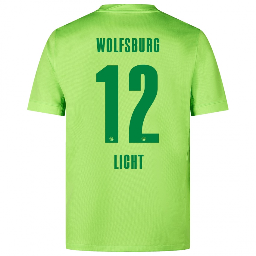 Criança Camisola Philipp Licht #12 Verde Fluorescente Principal 2024/25 Camisa