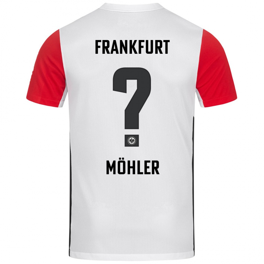 Criança Camisola Emil Möhler #0 Branco Vermelho Principal 2024/25 Camisa