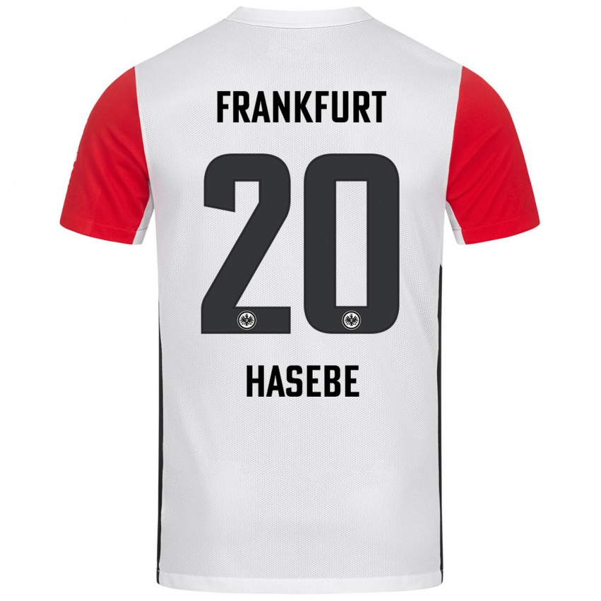 Criança Camisola Makoto Hasebe #20 Branco Vermelho Principal 2024/25 Camisa