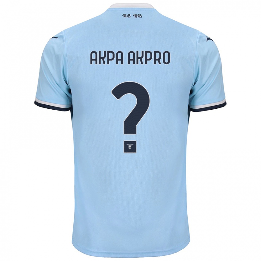 Criança Camisola Jean-Daniel Akpa Akpro #0 Azul Principal 2024/25 Camisa