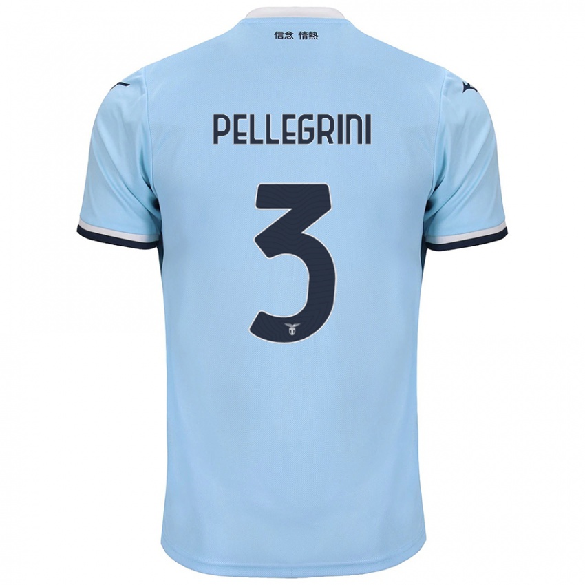 Criança Camisola Luca Pellegrini #3 Azul Principal 2024/25 Camisa