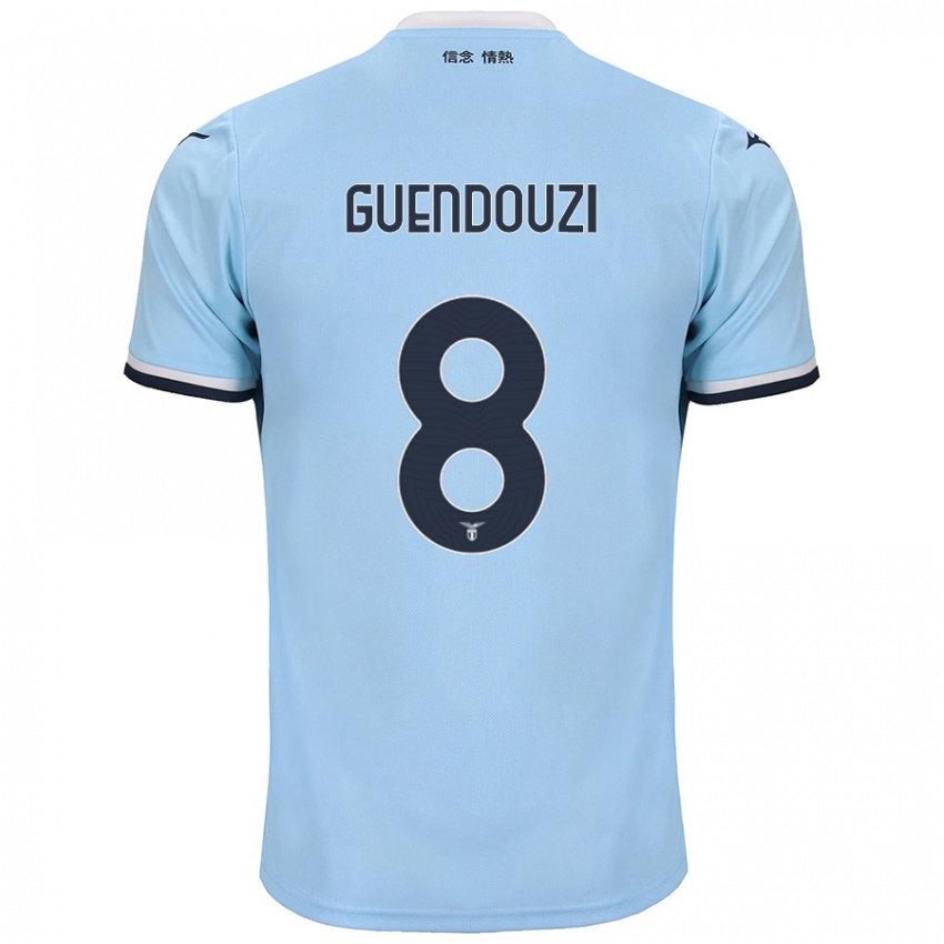 Criança Camisola Matteo Guendouzi #8 Azul Principal 2024/25 Camisa