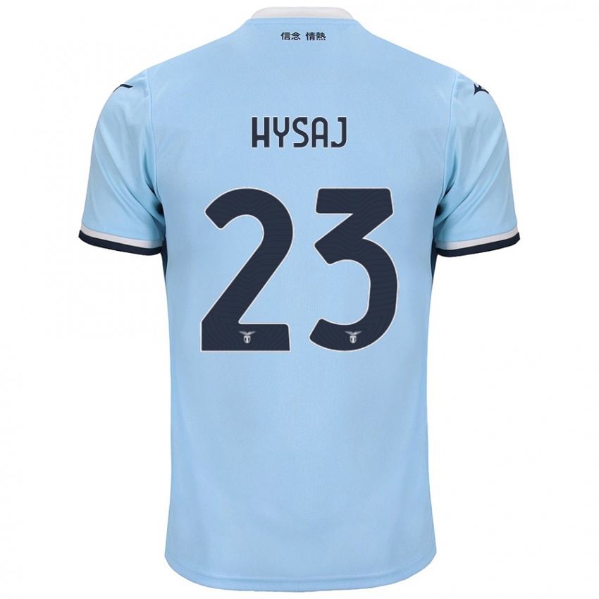 Criança Camisola Elseid Hysaj #23 Azul Principal 2024/25 Camisa