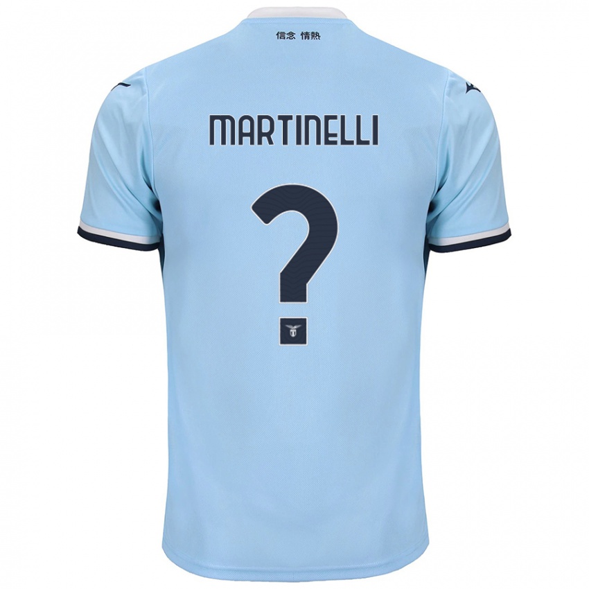 Criança Camisola Leonardo Martinelli #0 Azul Principal 2024/25 Camisa