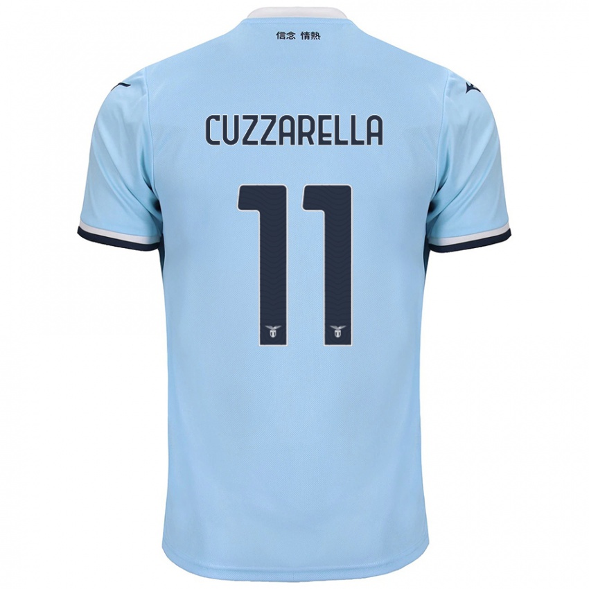 Criança Camisola Cristian Cuzzarella #11 Azul Principal 2024/25 Camisa