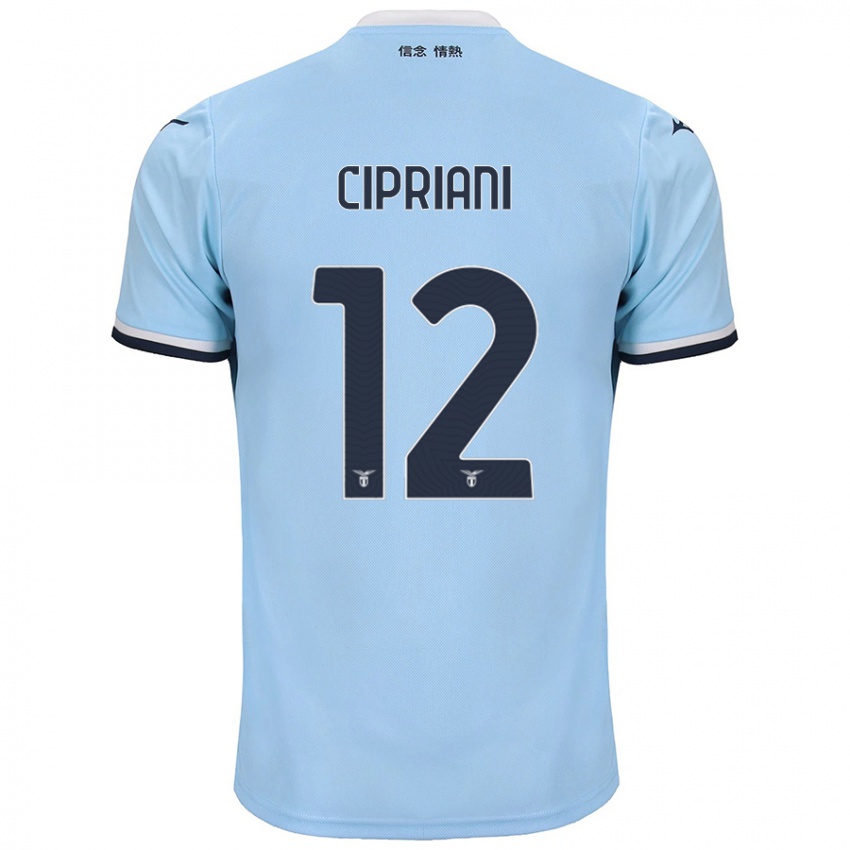 Criança Camisola Alessio Cipriani #12 Azul Principal 2024/25 Camisa