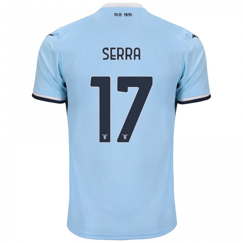 Criança Camisola Federico Serra #17 Azul Principal 2024/25 Camisa