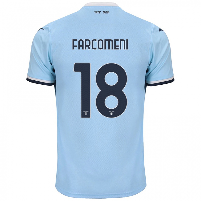 Criança Camisola Valerio Farcomeni #18 Azul Principal 2024/25 Camisa