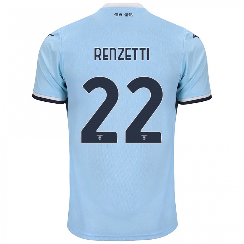 Criança Camisola Davide Renzetti #22 Azul Principal 2024/25 Camisa