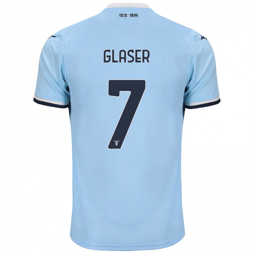 Criança Camisola Julia Glaser #7 Azul Principal 2024/25 Camisa