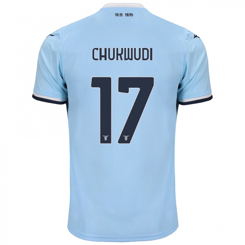 Criança Camisola Ogonna Franca Chukwudi #17 Azul Principal 2024/25 Camisa