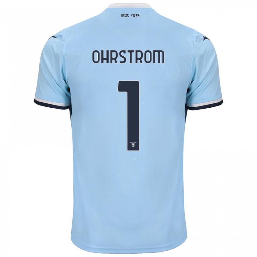 Criança Camisola Stephanie Ohrstrom #1 Azul Principal 2024/25 Camisa