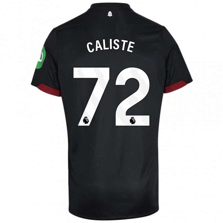 Criança Camisola Gabriel Caliste #72 Preto Branco Alternativa 2024/25 Camisa