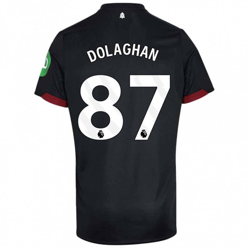 Criança Camisola Brad Dolaghan #87 Preto Branco Alternativa 2024/25 Camisa