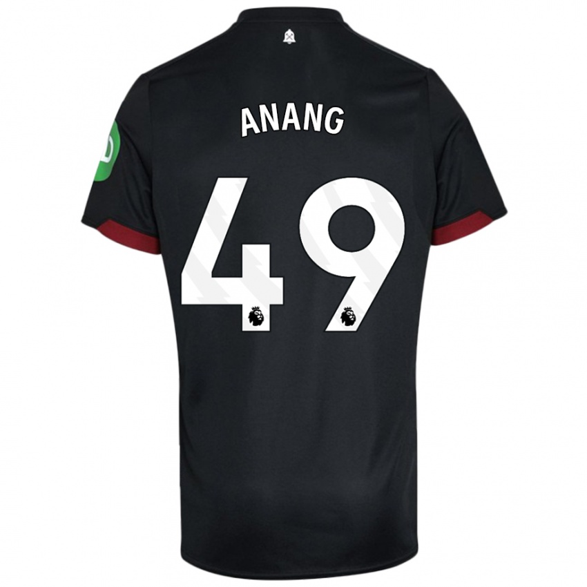 Criança Camisola Joseph Anang #49 Preto Branco Alternativa 2024/25 Camisa