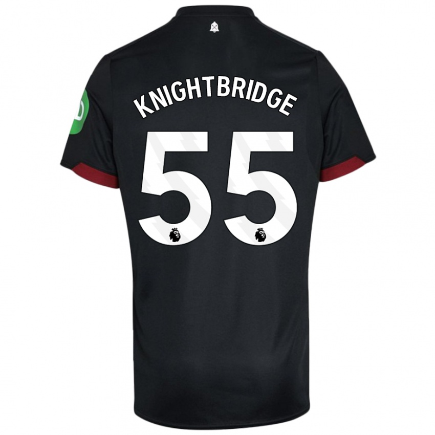 Criança Camisola Jacob Knightbridge #55 Preto Branco Alternativa 2024/25 Camisa