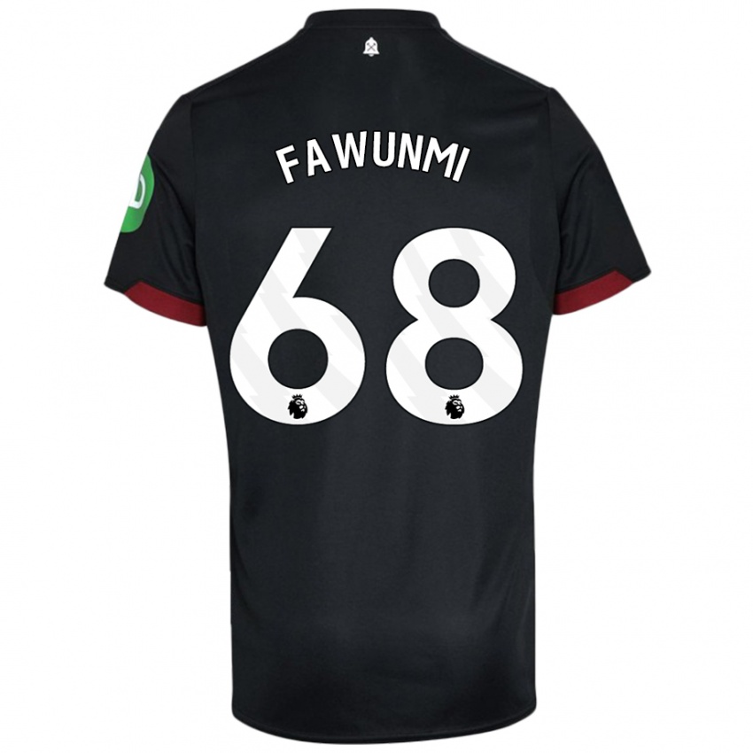 Criança Camisola Favour Fawunmi #68 Preto Branco Alternativa 2024/25 Camisa