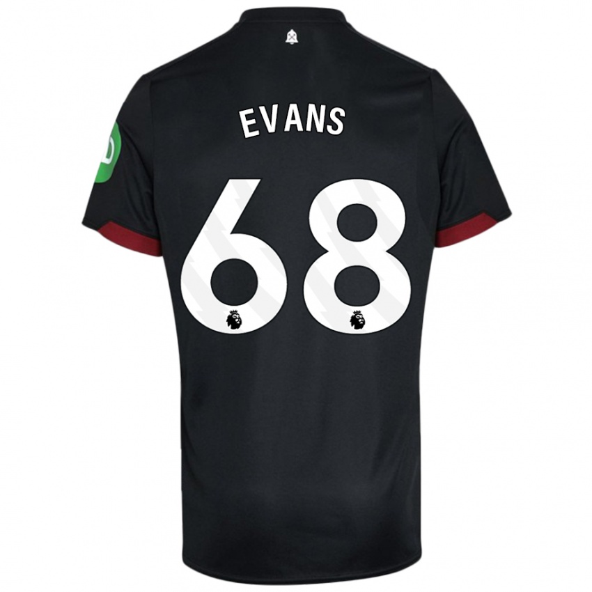 Criança Camisola Isaac Evans #68 Preto Branco Alternativa 2024/25 Camisa