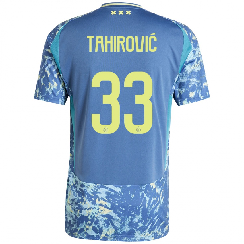 Criança Camisola Benjamin Tahirovic #33 Amarelo Azul Cinzento Alternativa 2024/25 Camisa