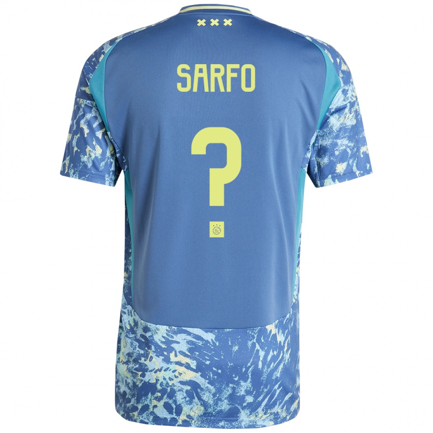 Criança Camisola Raphael Sarfo #0 Amarelo Azul Cinzento Alternativa 2024/25 Camisa