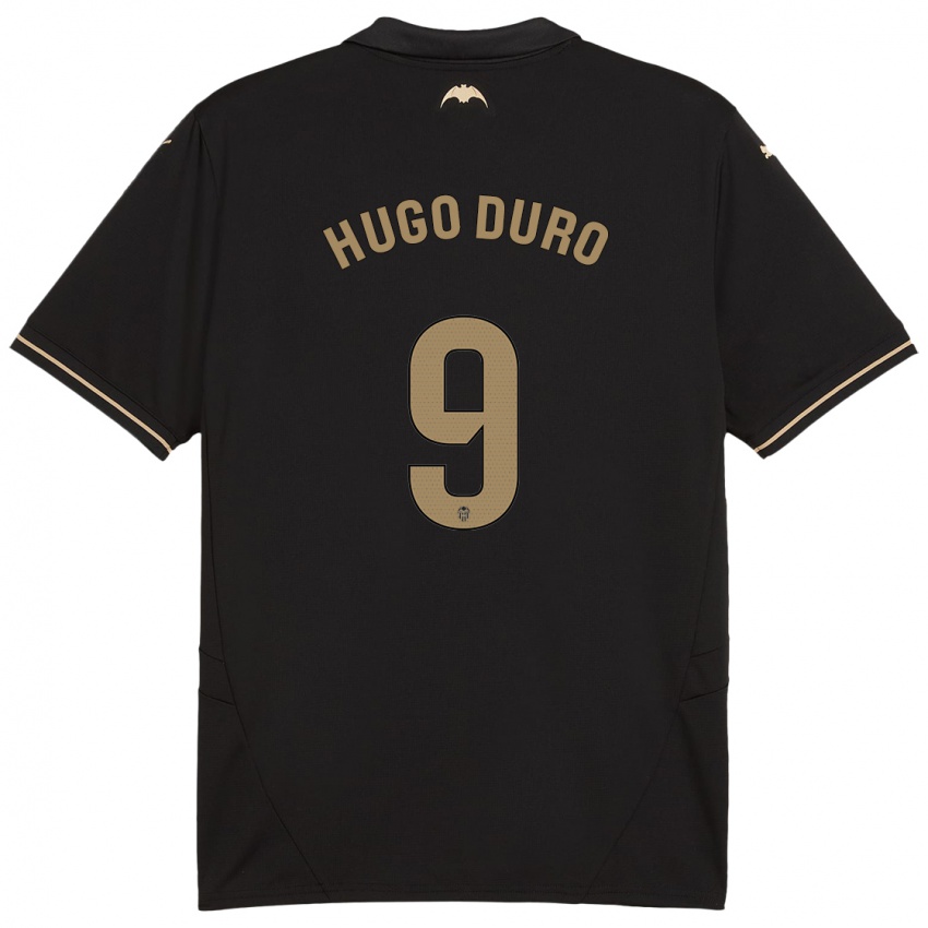 Criança Camisola Hugo Duro #9 Preto Alternativa 2024/25 Camisa