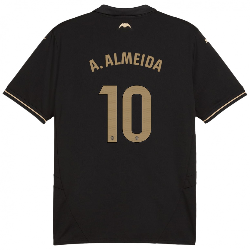 Criança Camisola André Almeida #10 Preto Alternativa 2024/25 Camisa