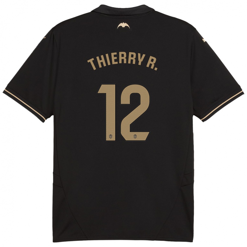 Criança Camisola Thierry Correia #12 Preto Alternativa 2024/25 Camisa