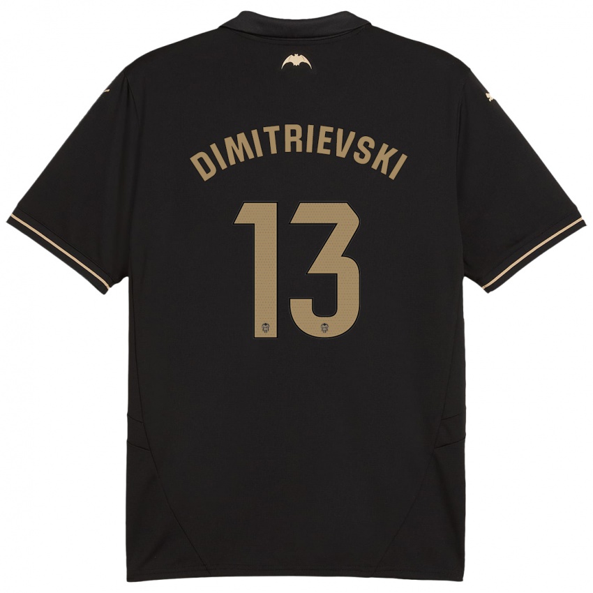 Criança Camisola Stole Dimitrievski #13 Preto Alternativa 2024/25 Camisa