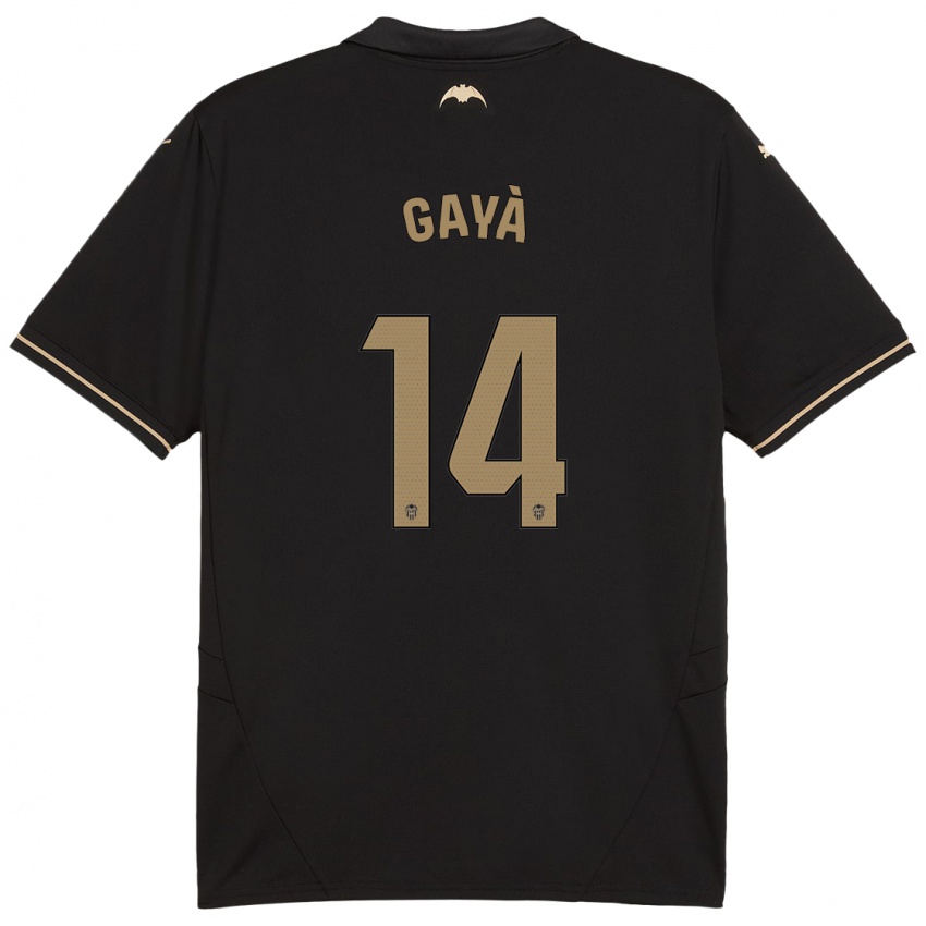 Criança Camisola Jose Gaya #14 Preto Alternativa 2024/25 Camisa