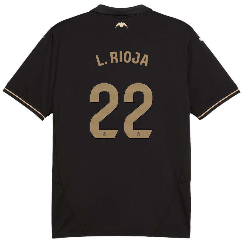 Criança Camisola Luis Rioja #22 Preto Alternativa 2024/25 Camisa