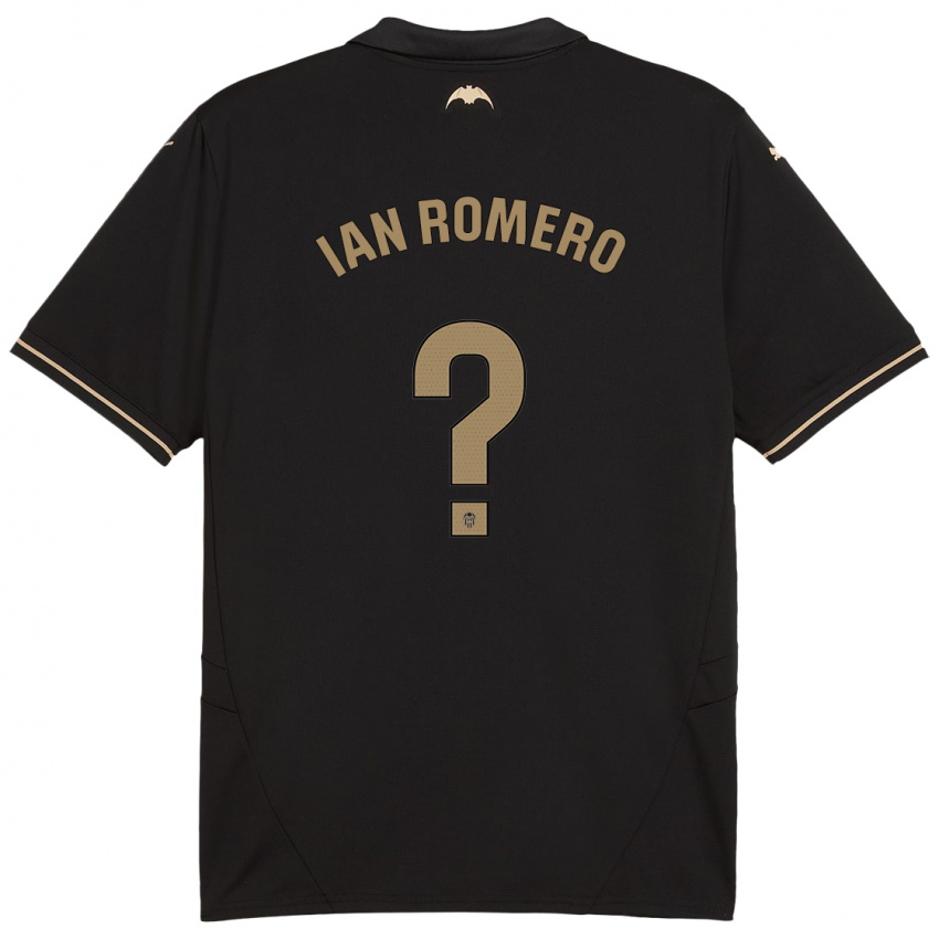 Criança Camisola Ian Romero #0 Preto Alternativa 2024/25 Camisa