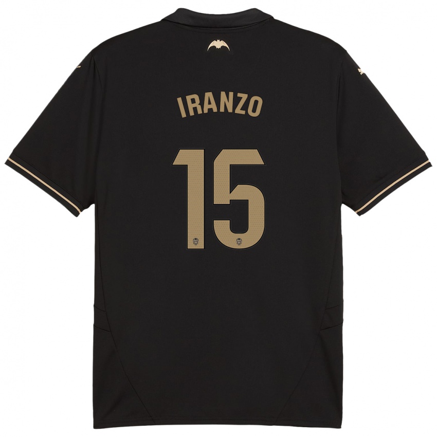 Criança Camisola Rubén Iranzo #15 Preto Alternativa 2024/25 Camisa