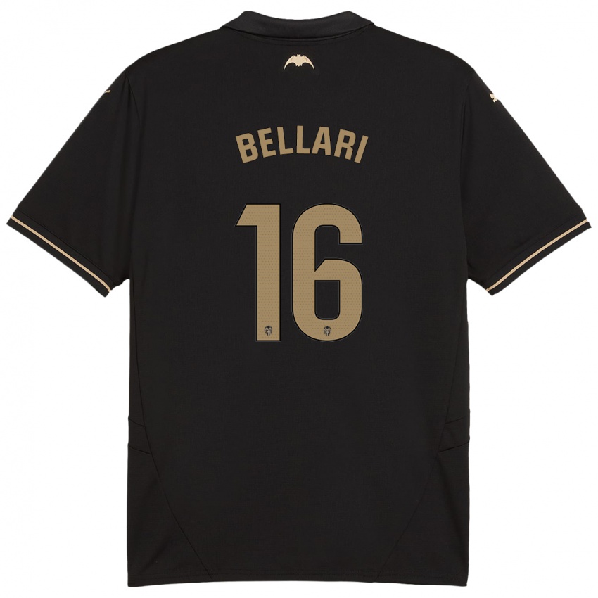 Criança Camisola Hamza Bellari #16 Preto Alternativa 2024/25 Camisa