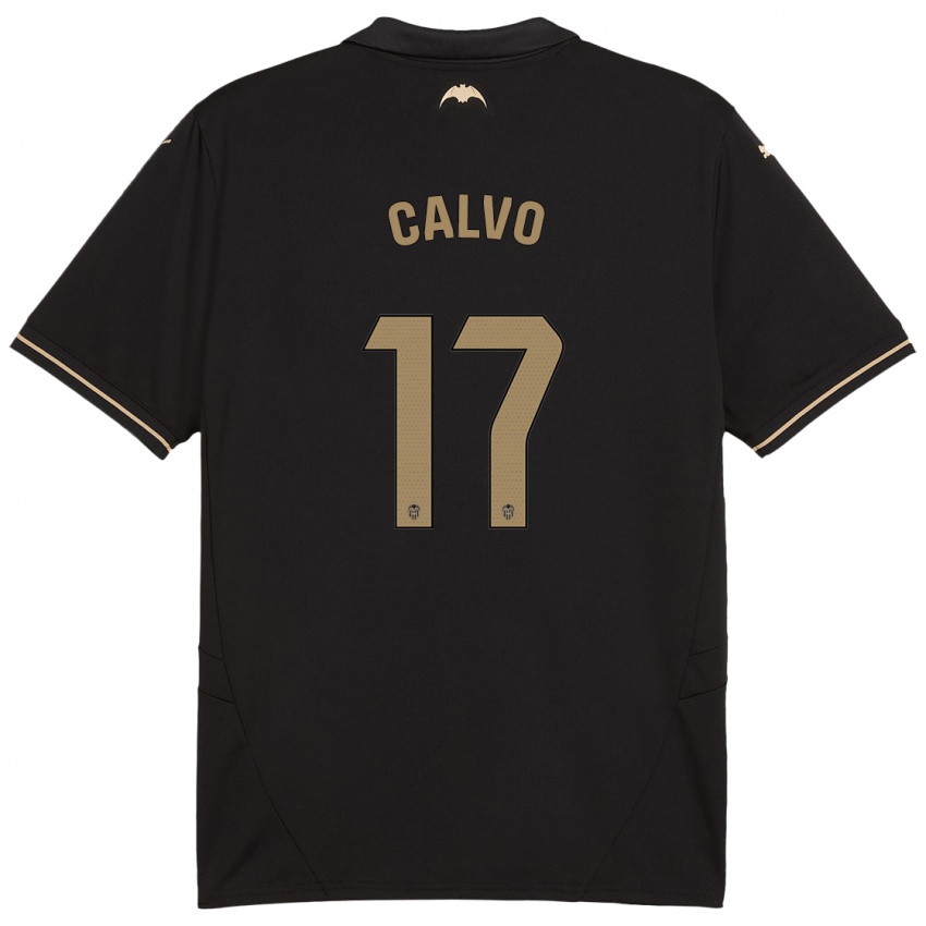 Criança Camisola Borja Calvo #17 Preto Alternativa 2024/25 Camisa