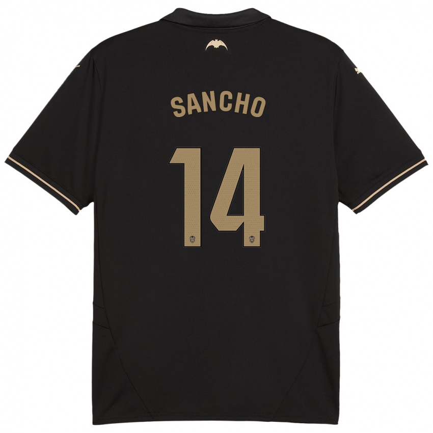 Criança Camisola Pauleta Sancho #14 Preto Alternativa 2024/25 Camisa