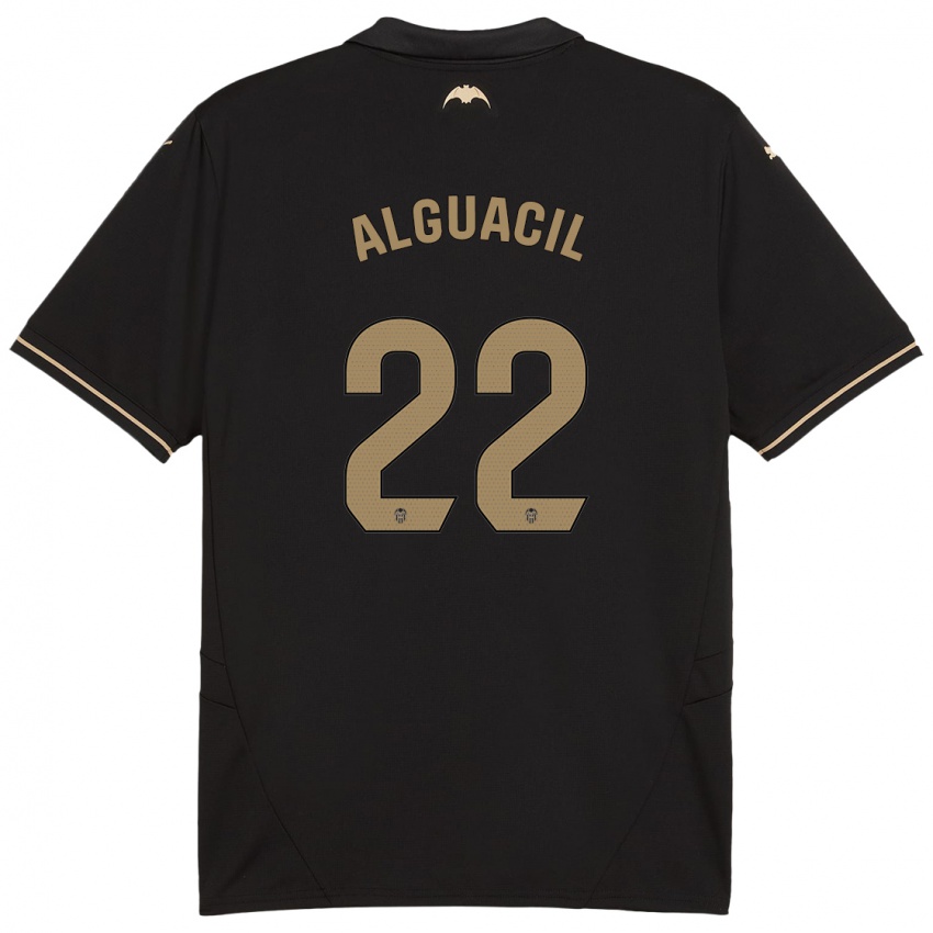 Criança Camisola Ainhoa Alguacil #22 Preto Alternativa 2024/25 Camisa