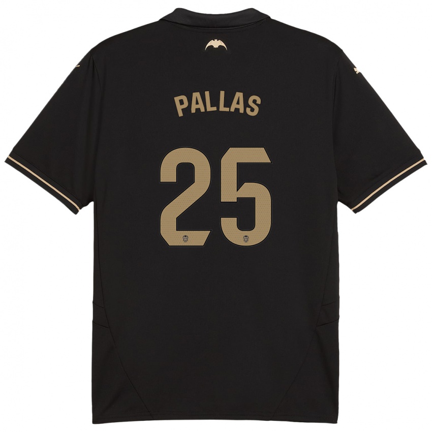 Criança Camisola Nerea Pallas #25 Preto Alternativa 2024/25 Camisa