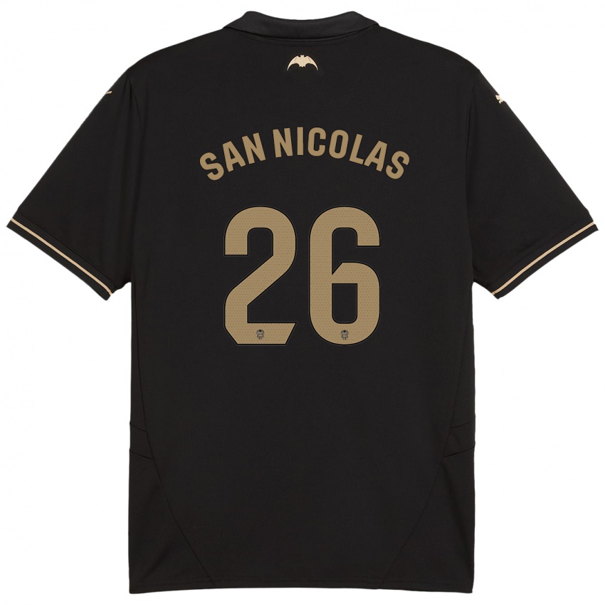 Criança Camisola Olga San Nicolas #26 Preto Alternativa 2024/25 Camisa