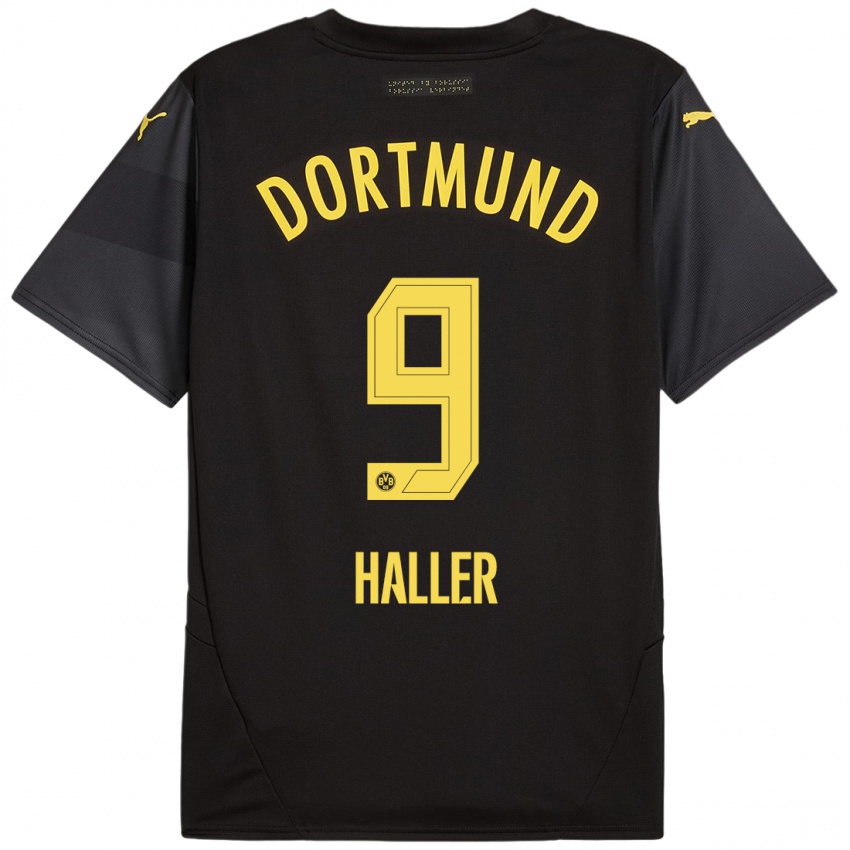 Criança Camisola Sebastien Haller #9 Amarelo Preto Alternativa 2024/25 Camisa