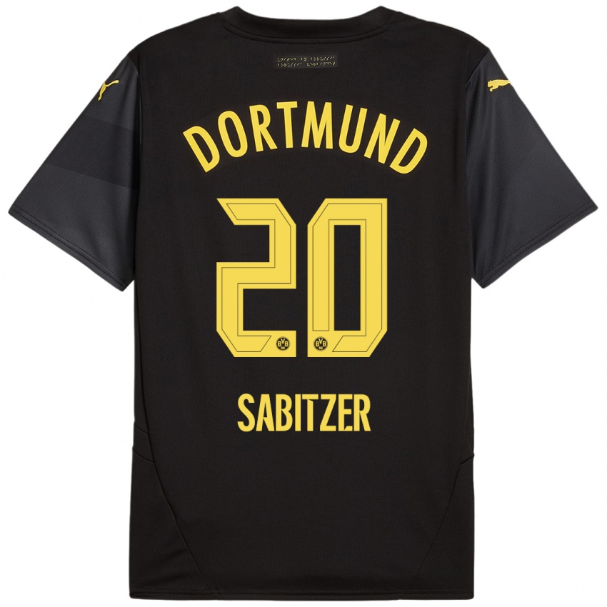 Criança Camisola Marcel Sabitzer #20 Amarelo Preto Alternativa 2024/25 Camisa