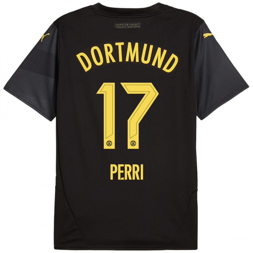 Criança Camisola Luca Perri #17 Amarelo Preto Alternativa 2024/25 Camisa