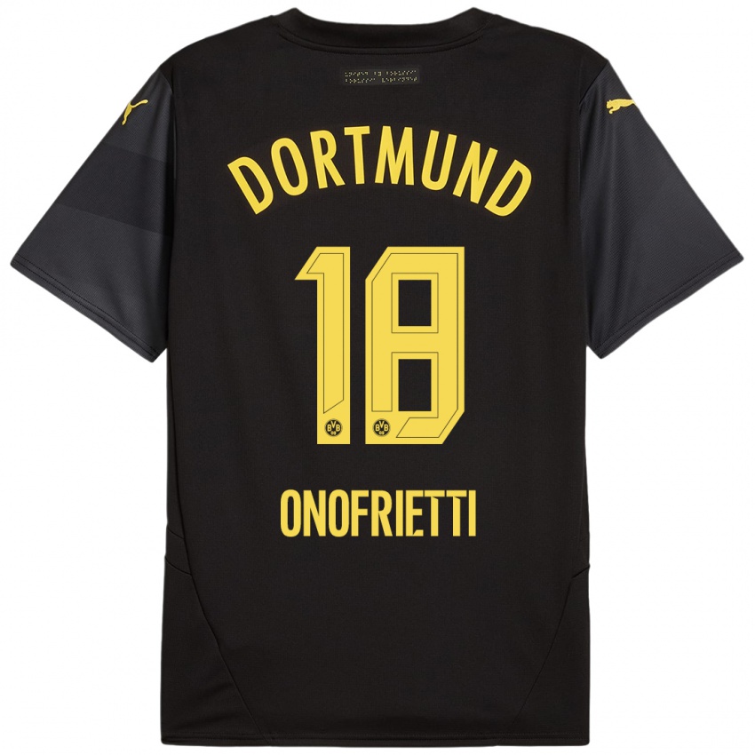 Criança Camisola Vincenzo Onofrietti #18 Amarelo Preto Alternativa 2024/25 Camisa