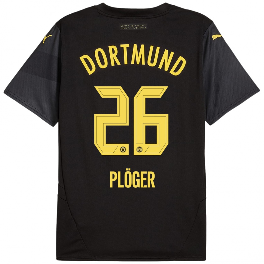 Criança Camisola Dustin Plöger #26 Amarelo Preto Alternativa 2024/25 Camisa