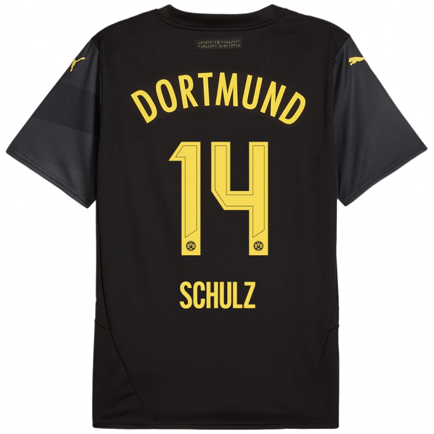 Criança Camisola Nico Schulz #14 Amarelo Preto Alternativa 2024/25 Camisa