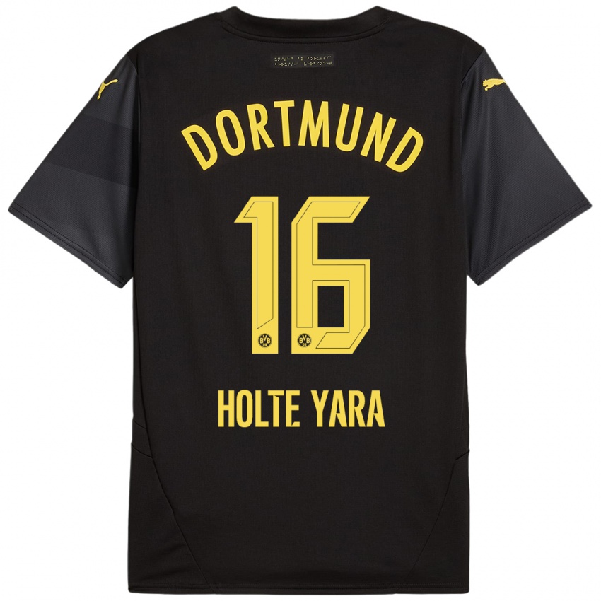 Criança Camisola Ten Holte Yara #16 Amarelo Preto Alternativa 2024/25 Camisa