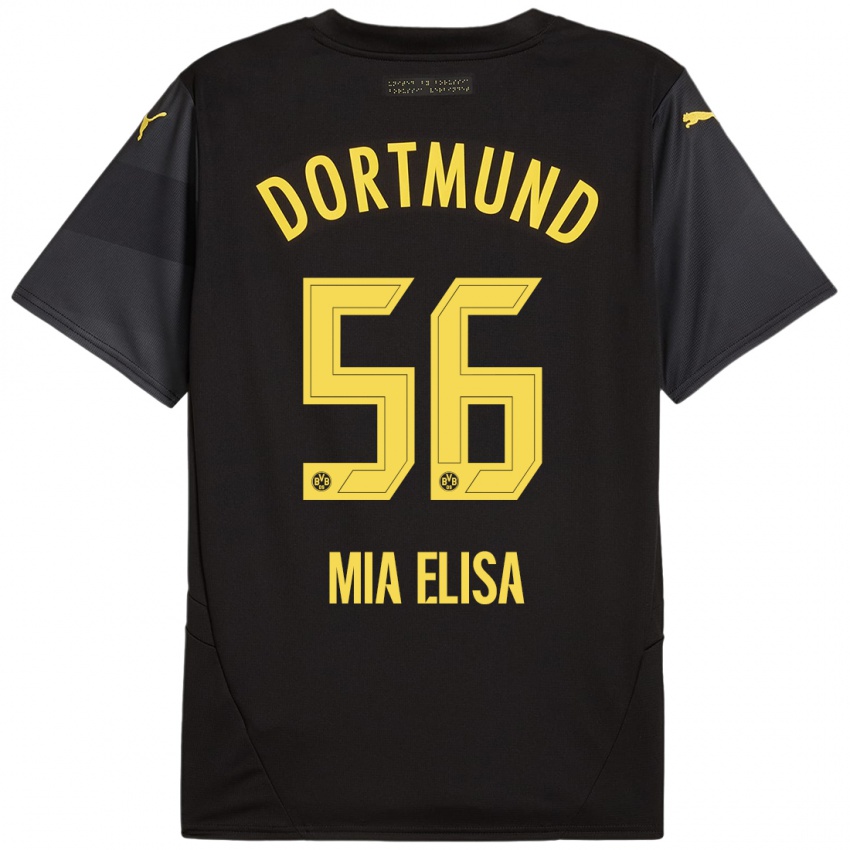 Criança Camisola Bomnuter Mia Elisa #56 Amarelo Preto Alternativa 2024/25 Camisa