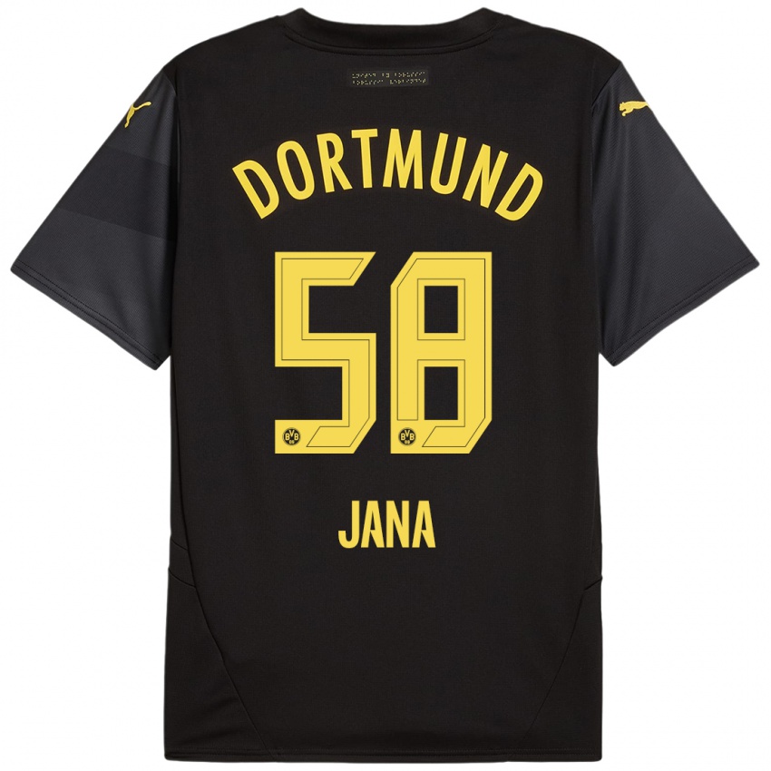 Criança Camisola Nordberg Jana #58 Amarelo Preto Alternativa 2024/25 Camisa