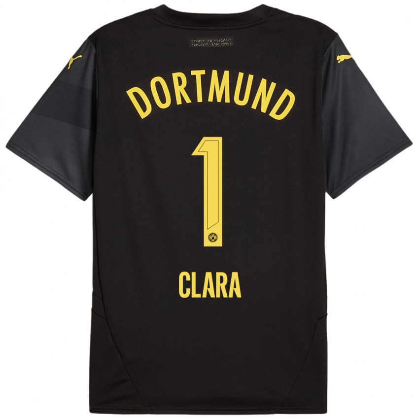 Criança Camisola Woltering Clara #1 Amarelo Preto Alternativa 2024/25 Camisa